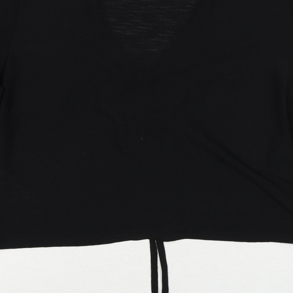 New Look Womens Black Polyester Basic Tank Size 16 V-Neck