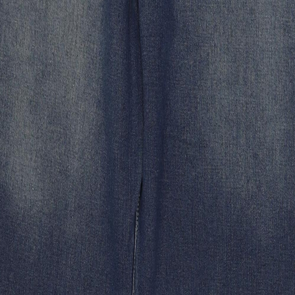 Pierre Cardin Mens Blue Cotton Straight Jeans Size 30 in Regular Zip