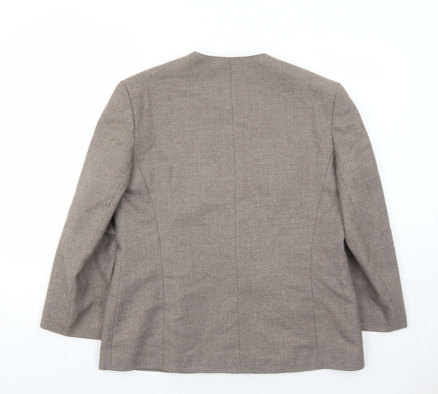 Debenhams Womens Brown Polyester Jacket Blazer Size 14