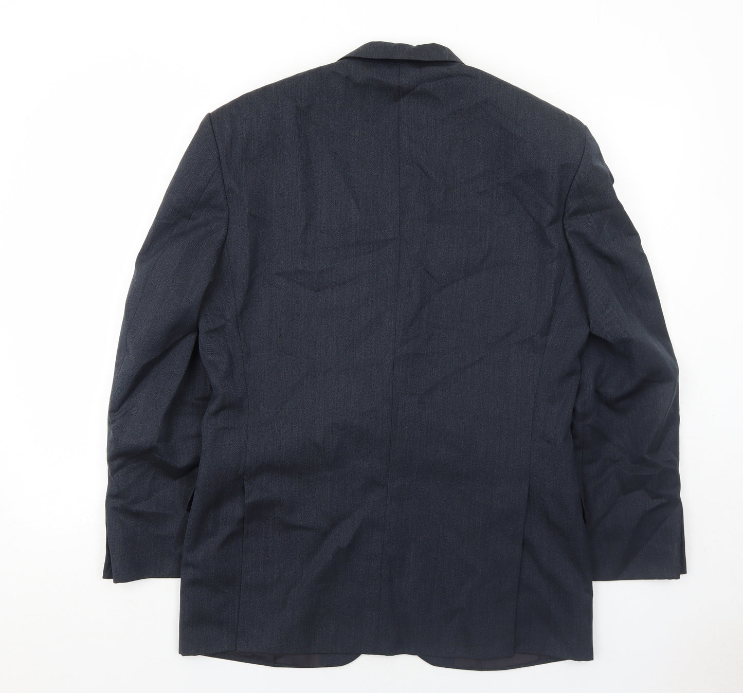 Marks and Spencer Mens Blue Wool Jacket Suit Jacket Size 38 Regular