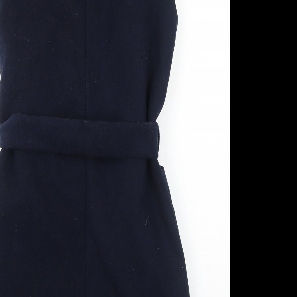 Topshop Womens Blue Gilet Jacket Size 10 Snap