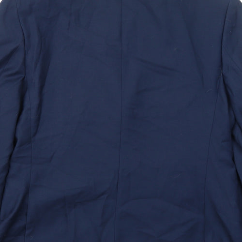 Marks and Spencer Mens Blue Polyester Jacket Suit Jacket Size 38 Regular