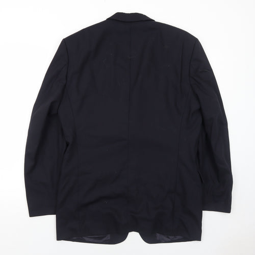 Odermark Mens Blue Wool Jacket Suit Jacket Size 42 Regular
