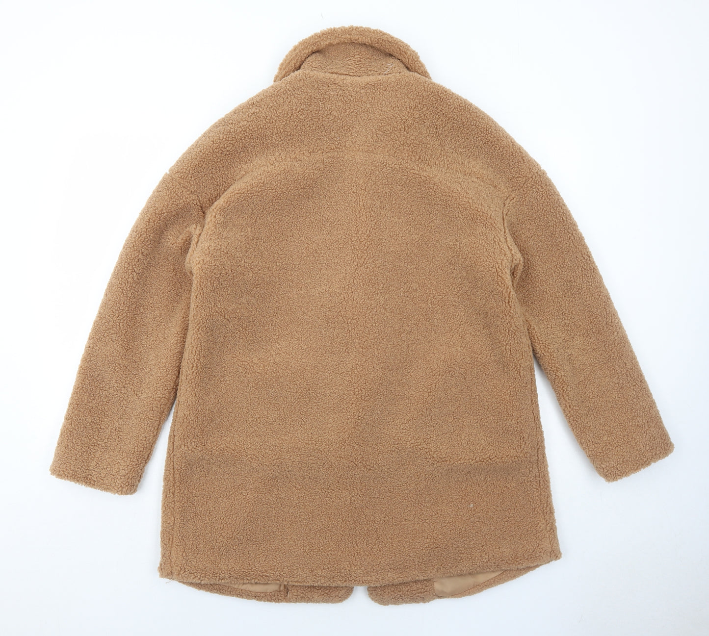 Nasty Gal Womens Brown Jacket Size M Button - Teddy Bear Style