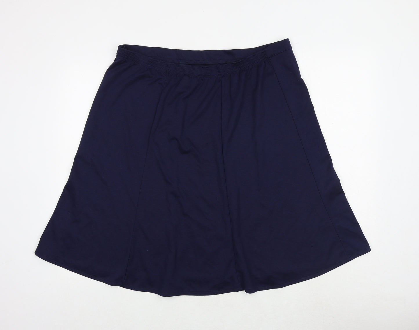 Bonmarché Womens Blue Viscose Swing Skirt Size 22