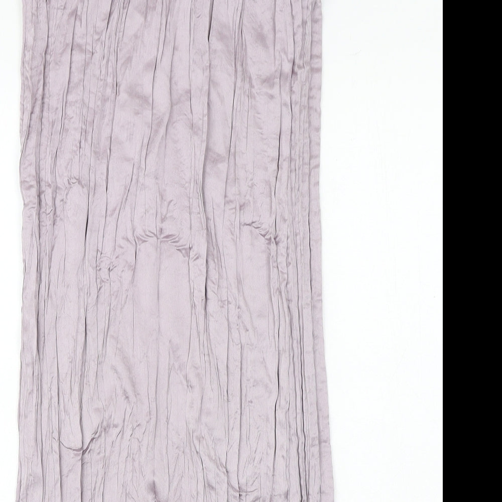H&M Womens Pink Polyester Pleated Skirt Size S