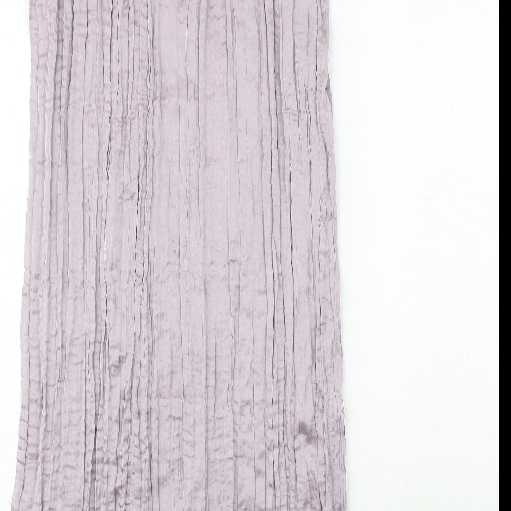 H&M Womens Pink Polyester Pleated Skirt Size S