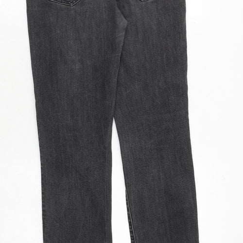 Gap Womens Grey Cotton Skinny Jeans Size 28 in Regular Zip