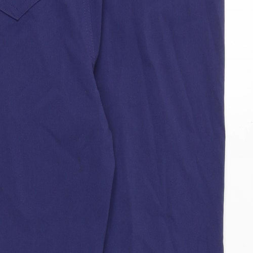 Marks and Spencer Womens Black Polyester Trousers Size 14 Regular Zip