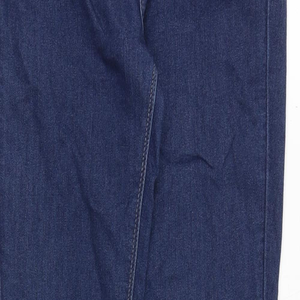 Fat Face Womens Blue Polyester Skinny Jeans Size 10 Regular Zip