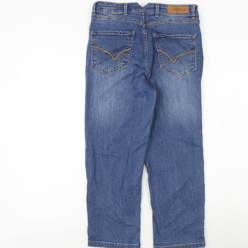 SoulCal&Co Womens Blue Cotton Straight Jeans Size 10 Regular Zip