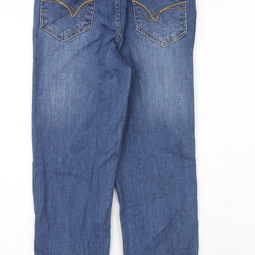 SoulCal&Co Womens Blue Cotton Straight Jeans Size 10 Regular Zip