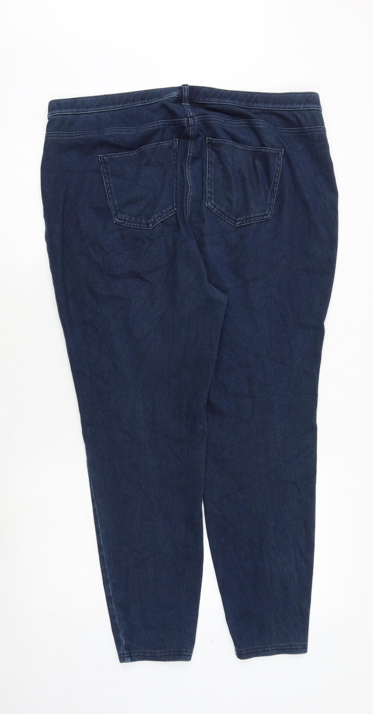 NEXT Womens Blue Cotton Blend Jegging Jeans Size 20 Regular