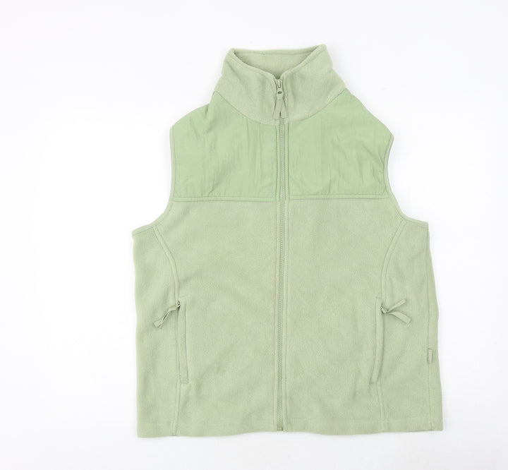 Bonmarché Womens Green Gilet Jacket Size M Zip
