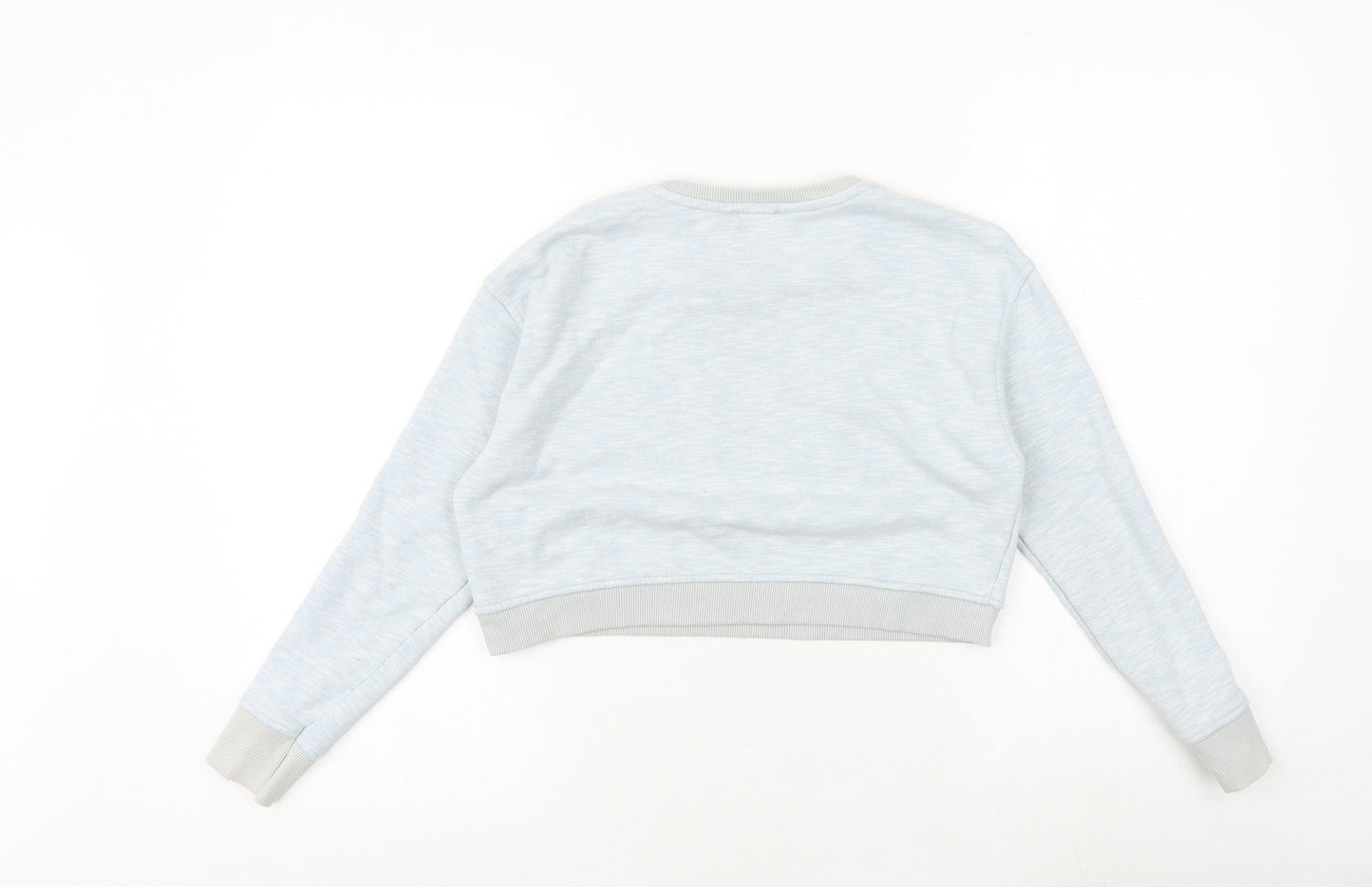 M&Co Girls Blue Cotton Pullover Sweatshirt Size 11-12 Years Pullover - Unicorn