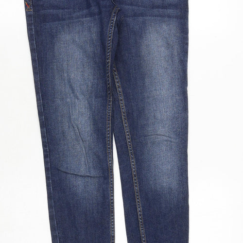 Terranova Womens Blue Cotton Skinny Jeans Size XS Regular Zip