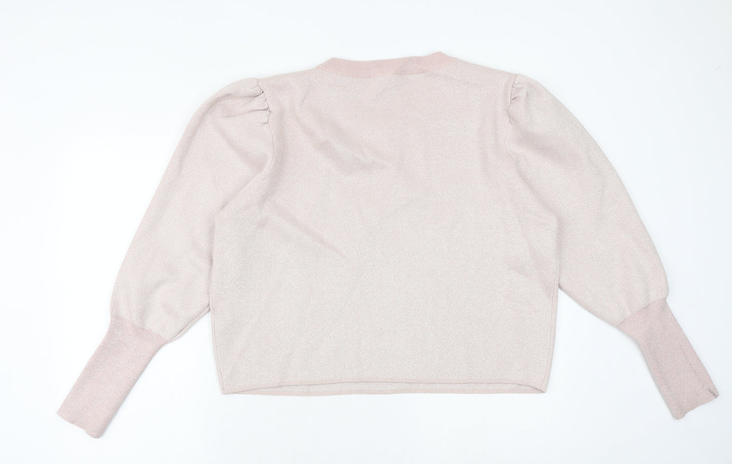 New Look Womens Pink Viscose Pullover Sweatshirt Size 18 Pullover