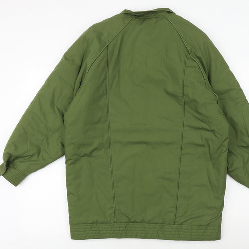 Eleganze Womens Green Jacket Size S Zip