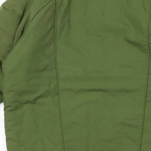 Eleganze Womens Green Jacket Size S Zip