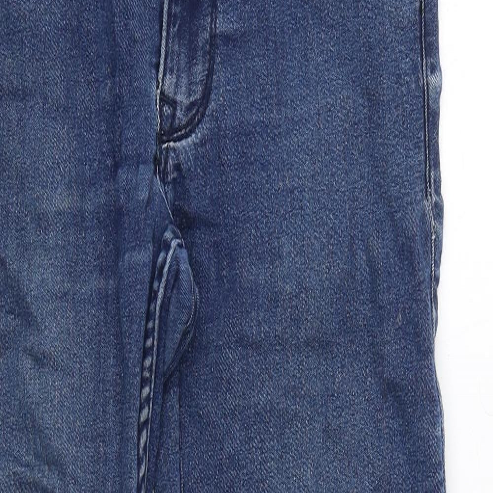 COLLUSION Mens Blue Cotton Skinny Jeans Size 28 in Regular Zip