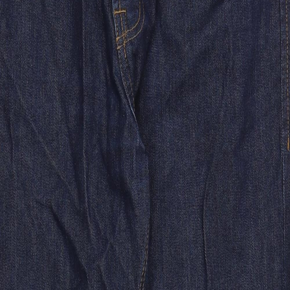 Maine Mens Blue Cotton Straight Jeans Size 36 in Regular Zip - Short