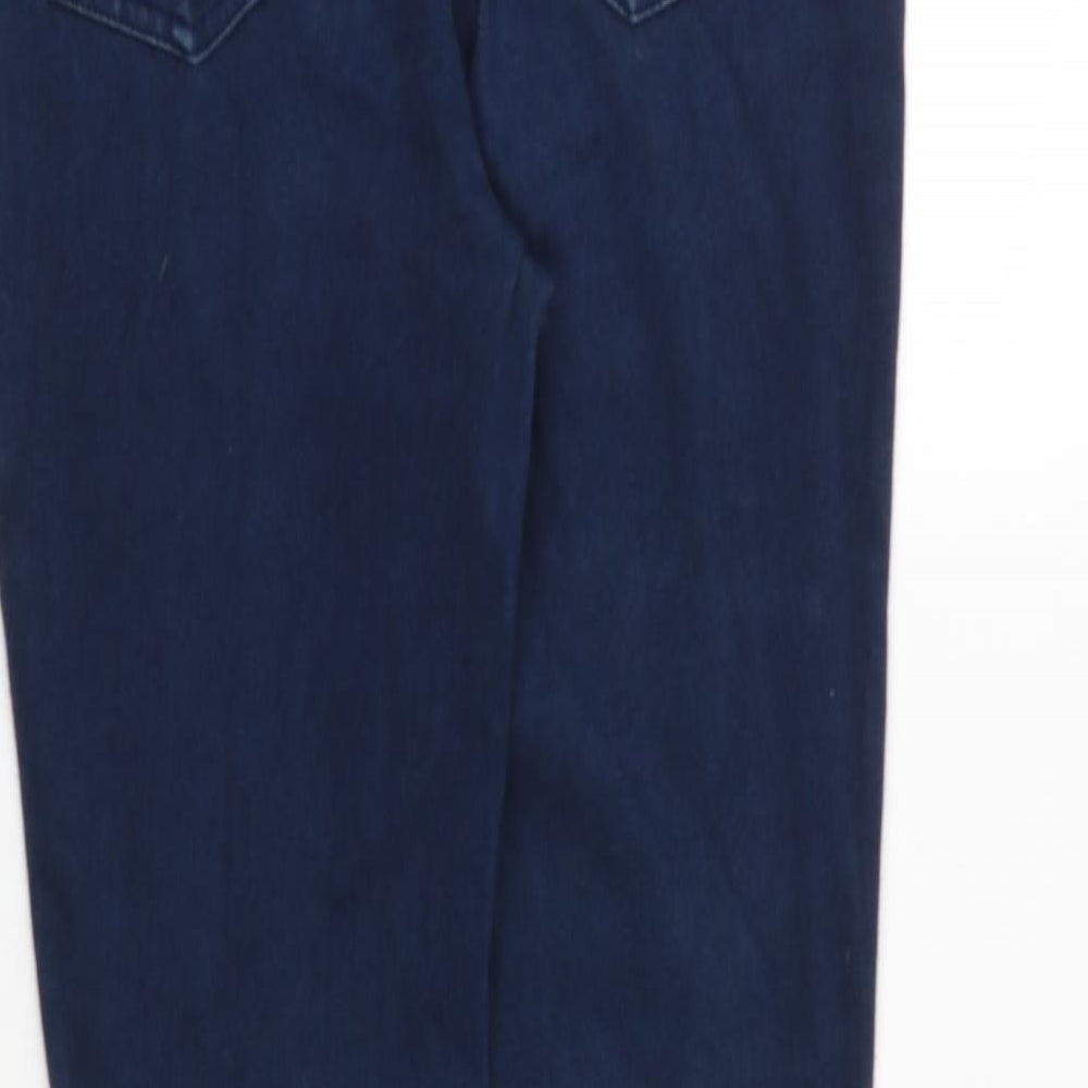 NEXT Womens Blue Herringbone Cotton Jegging Jeans Size 10 Regular