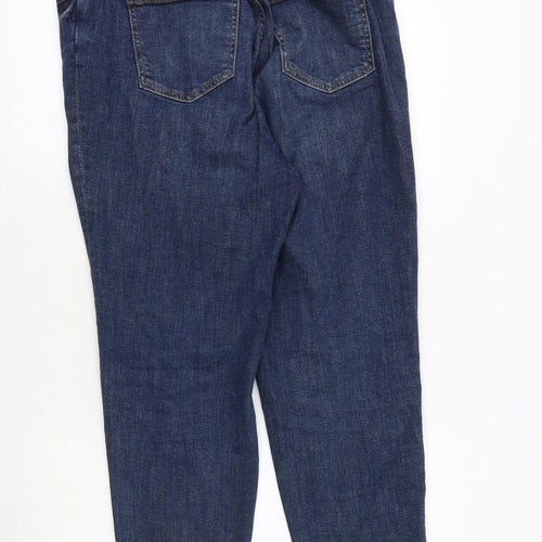 Yours For Good Womens Blue Cotton Skinny Jeans Size 14 Regular Zip
