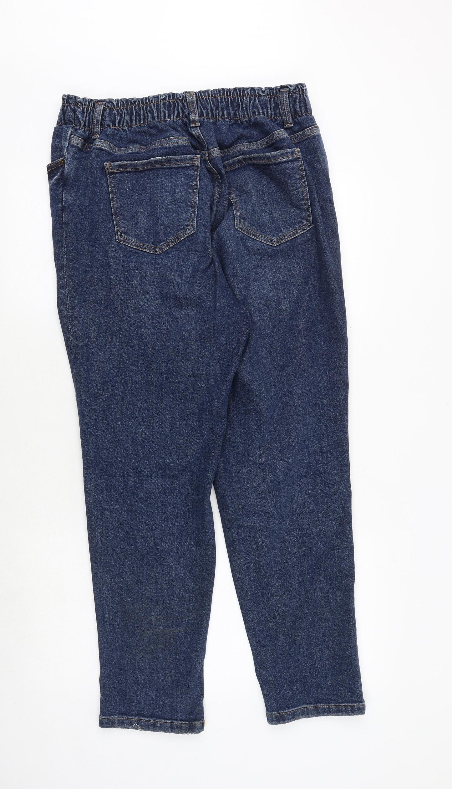 Yours For Good Womens Blue Cotton Skinny Jeans Size 14 Regular Zip