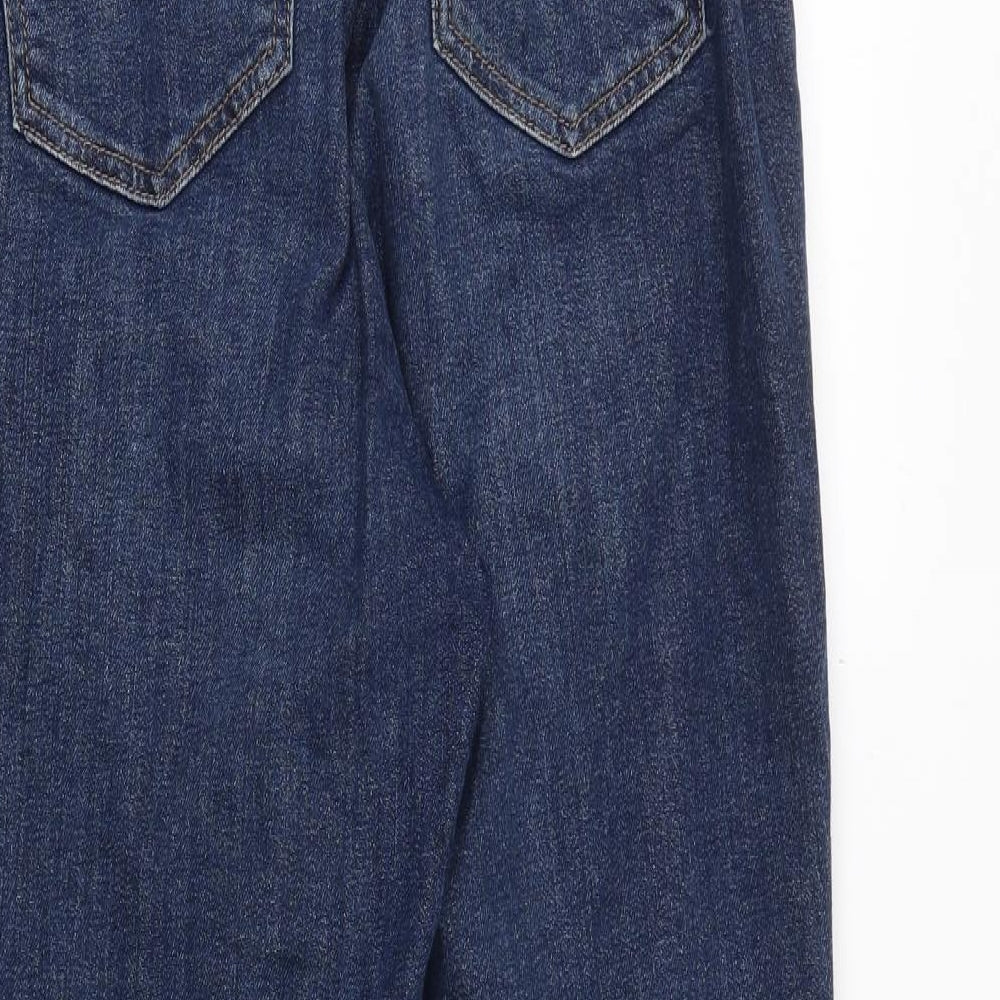Yours For Good Womens Blue Cotton Skinny Jeans Size 14 Regular Zip