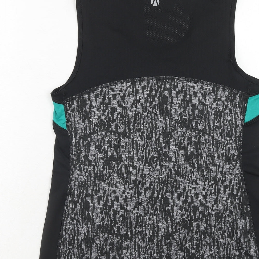 Marks and Spencer Womens Grey Colourblock Polyester Pullover Tank Size 10 Scoop Neck Pullover