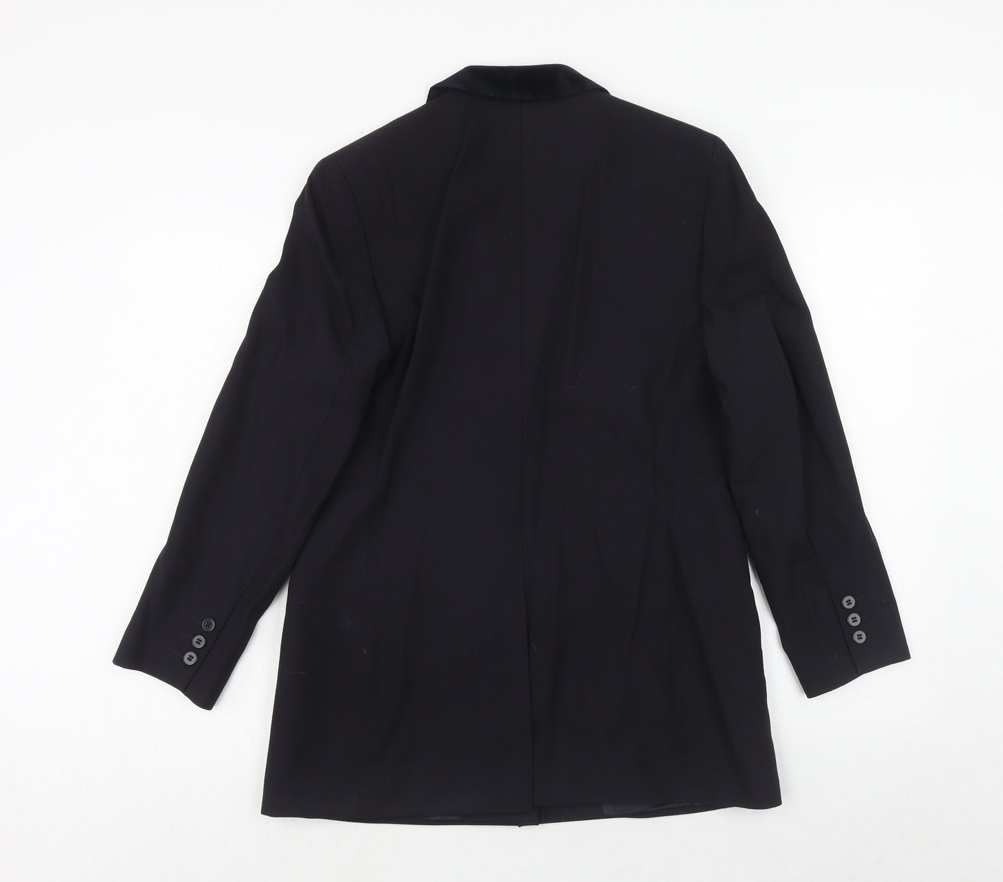 Marks and Spencer Womens Blue Wool Jacket Suit Jacket Size 14