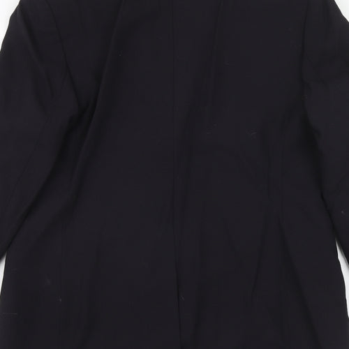 Marks and Spencer Womens Blue Wool Jacket Suit Jacket Size 14