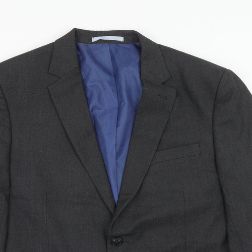 Marks and Spencer Mens Grey Polyester Jacket Suit Jacket Size 44 Regular