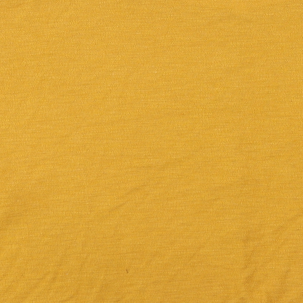 H&M Womens Yellow Polyester Basic T-Shirt Size XL Round Neck