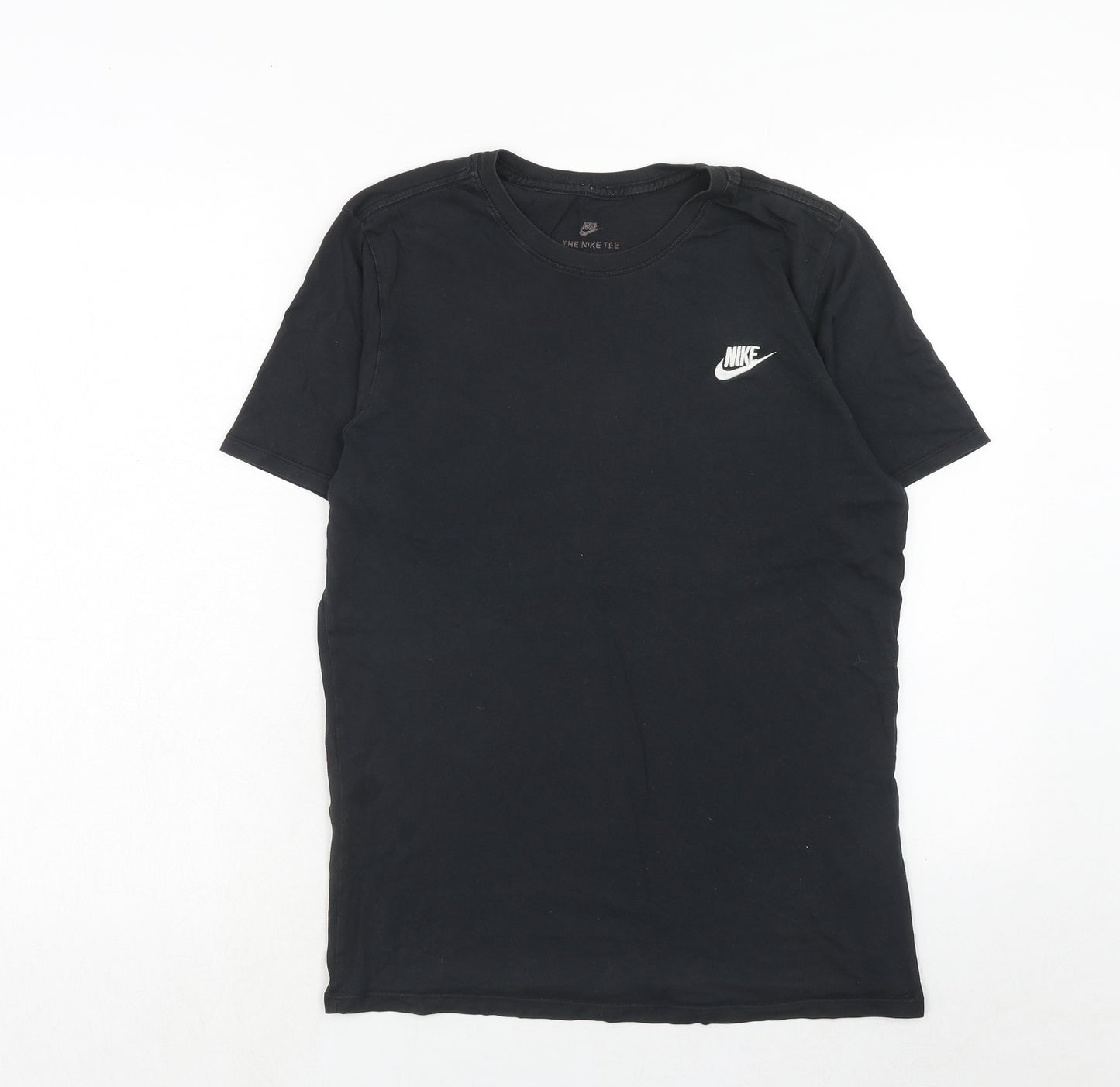 Nike Mens Black Cotton T-Shirt Size L Crew Neck