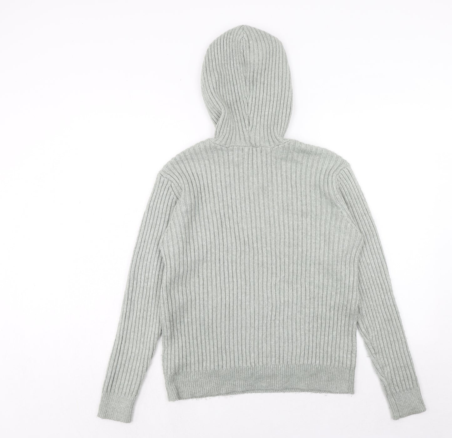 Marks and Spencer Womens Green Acrylic Pullover Hoodie Size M Pullover