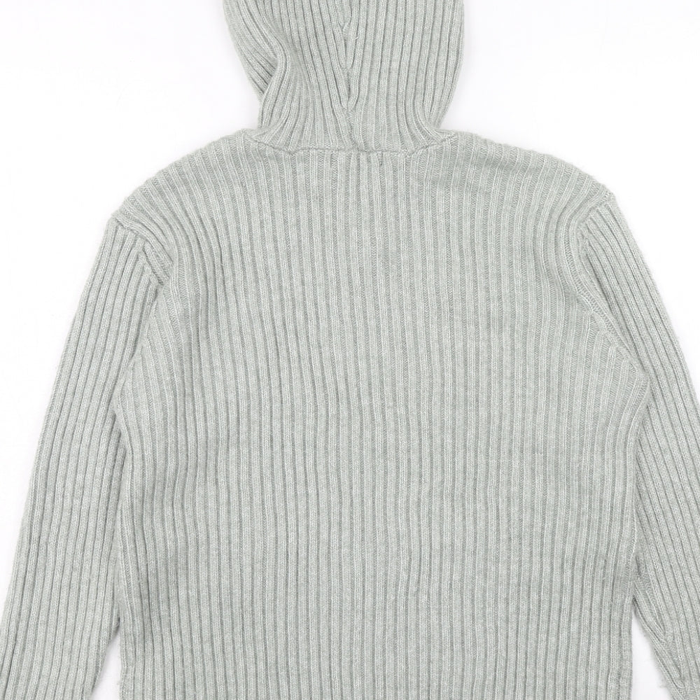 Marks and Spencer Womens Green Acrylic Pullover Hoodie Size M Pullover