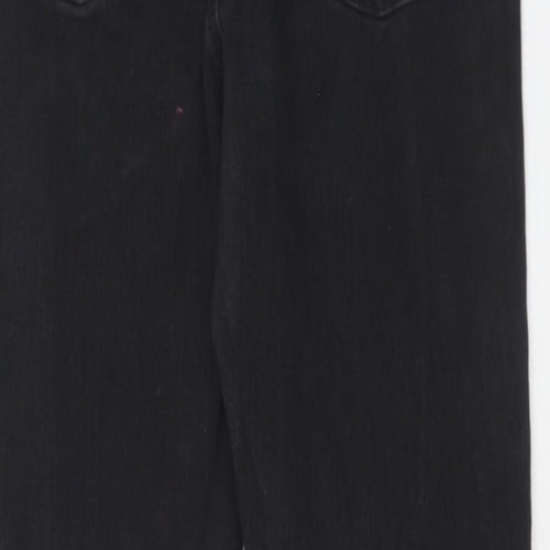 Very Womens Black Cotton Skinny Jeans Size 10 Regular Zip