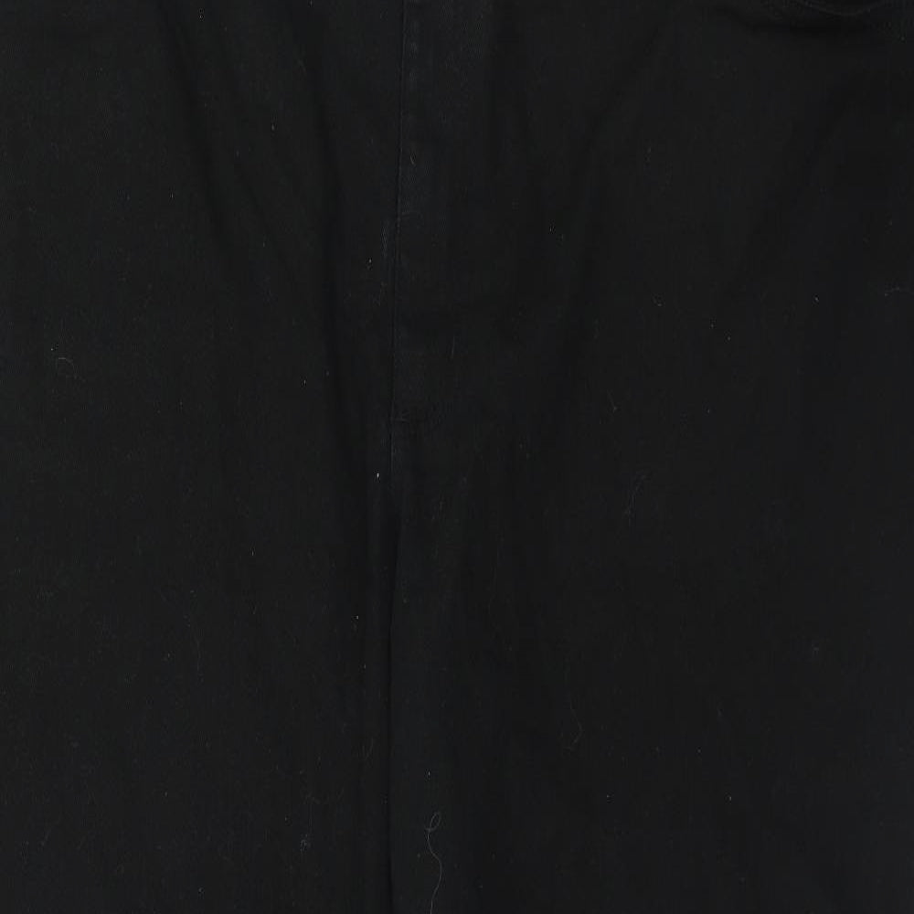 Union Blues Mens Black Cotton Straight Jeans Size 54 in Regular Zip