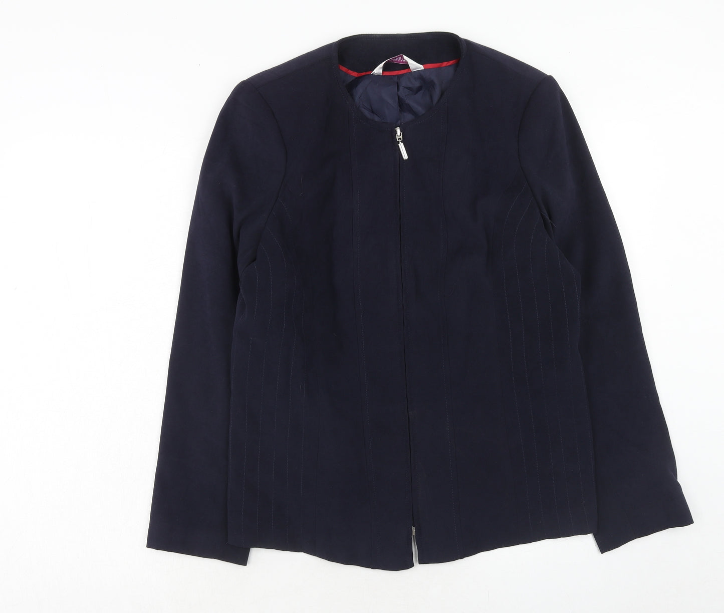 Bonmarché Womens Blue Jacket Size 14 Zip