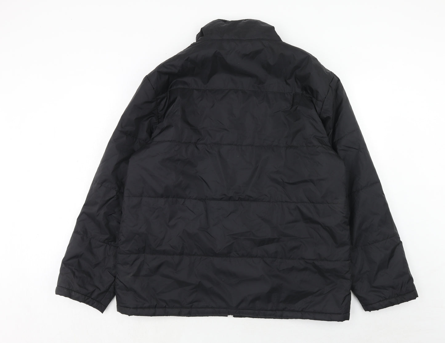 Vincelli Mens Black Jacket Size M Zip