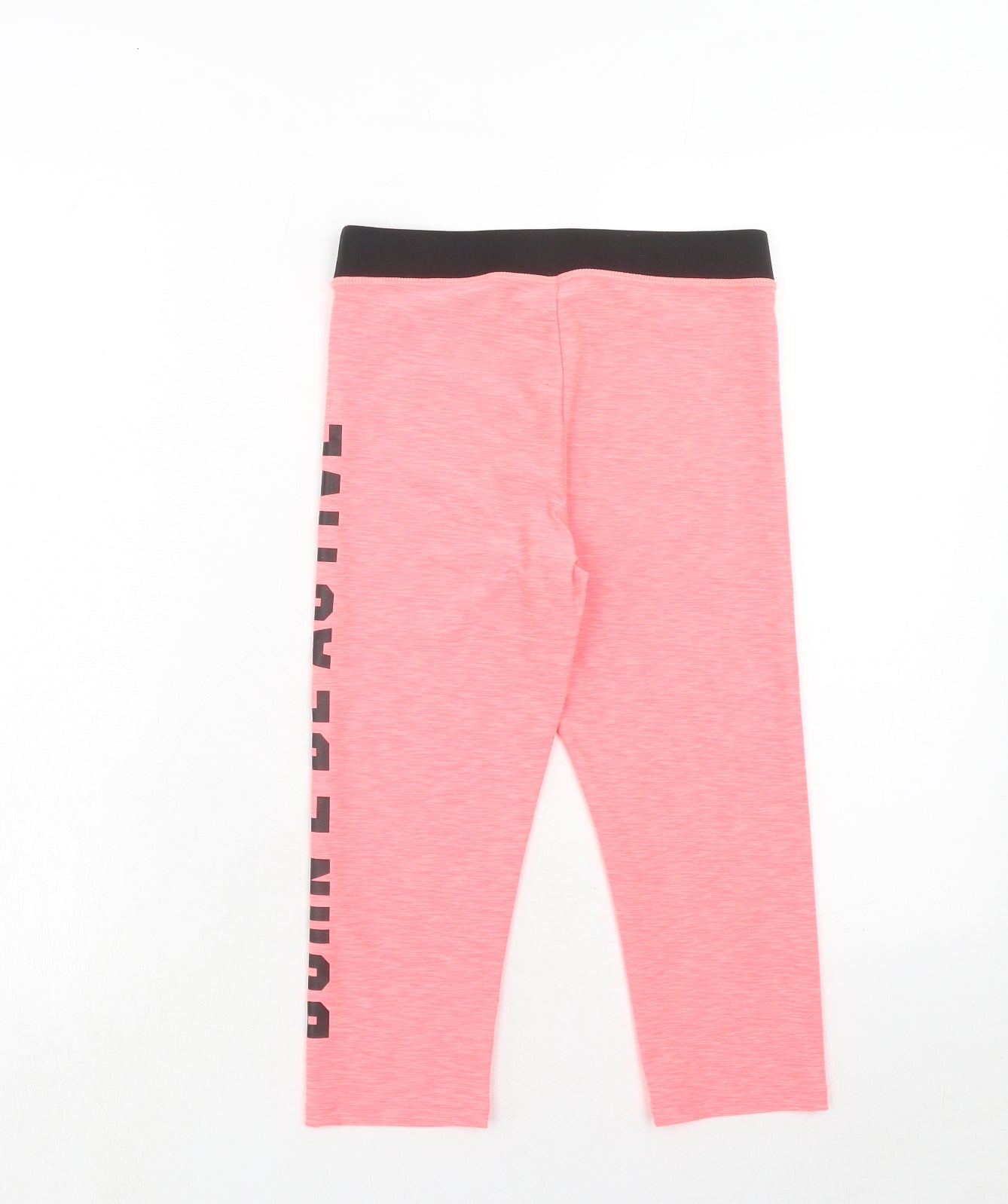 H&M Girls Pink Polyester Jogger Trousers Size 10 Years Regular Pullover - Leggings