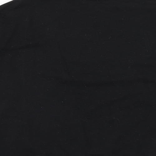New Look Womens Black Cotton Pullover Sweatshirt Size S Pullover - Amour