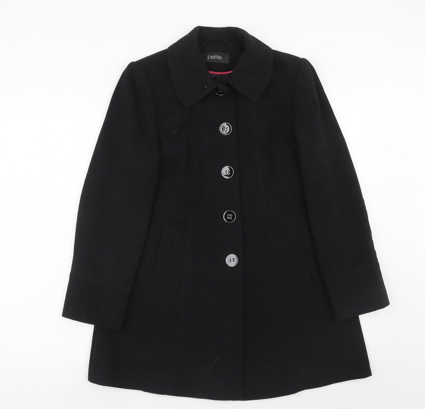 BHS Womens Black Jacket Size 8 Button