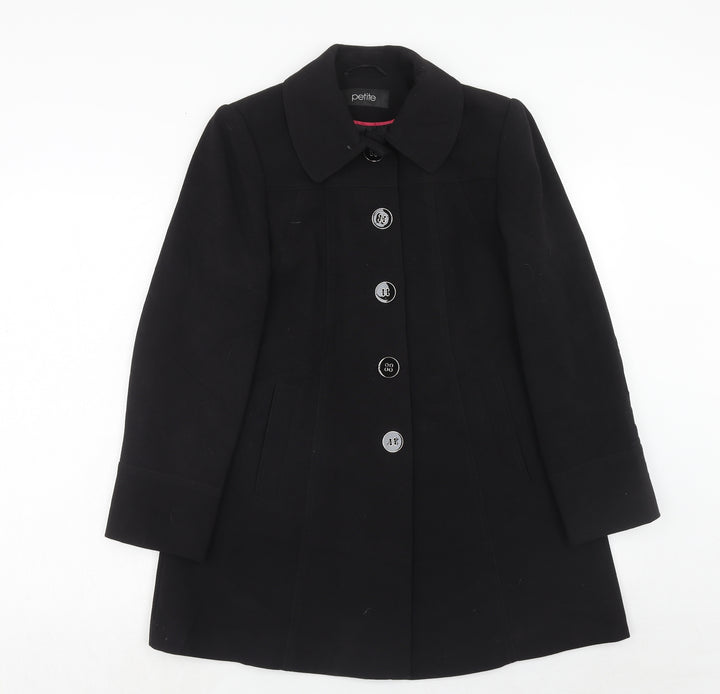 BHS Womens Black Jacket Size 8 Button