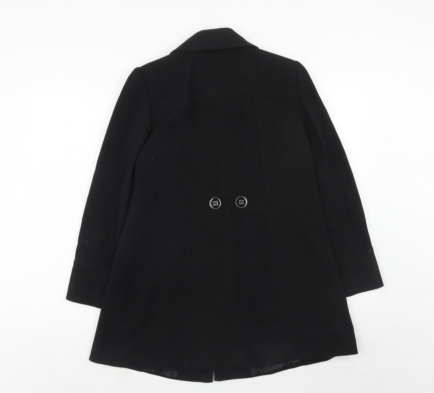 BHS Womens Black Jacket Size 8 Button