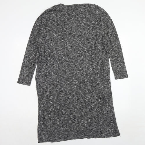 Select Womens Grey V-Neck Polyester Cardigan Jumper Size 14