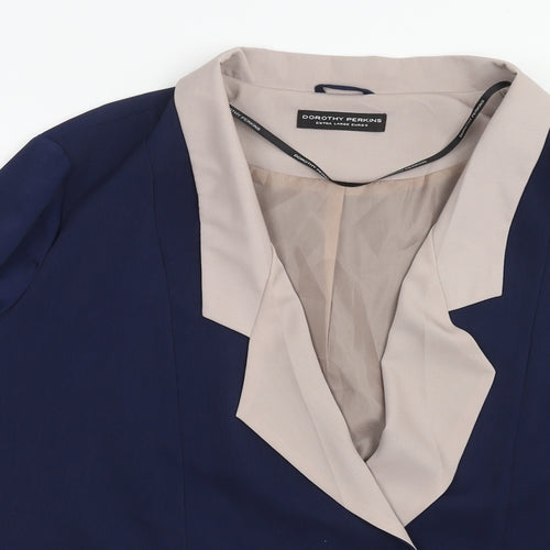 Dorothy Perkins Womens Blue Jacket Blazer Size XL