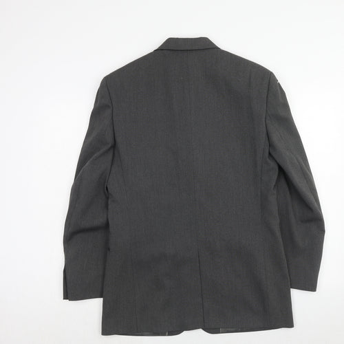 Vittoria Mens Grey Polyacrylate Fibre Jacket Suit Jacket Size 36 Regular