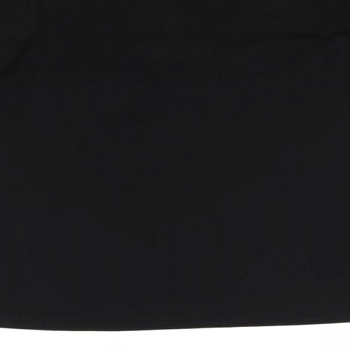 Klass Womens Black Polyester Basic Blouse Size M V-Neck